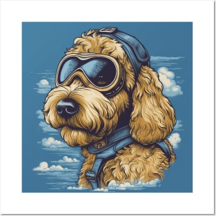 Aviator dog Posters and Art